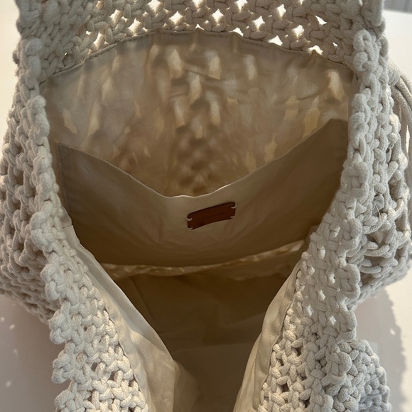 Zimmermann Ivory Knit Tote with Tassels - Picture 6 of 8